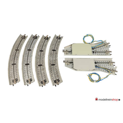 Marklin Primex M Rail H0 5039 - Electrische Rechte Wissel set - Modeltreinshop