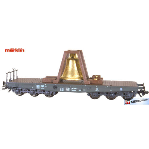 Marklin H0 84866 Zware platte wagen met bel MHI - Modeltreinshop