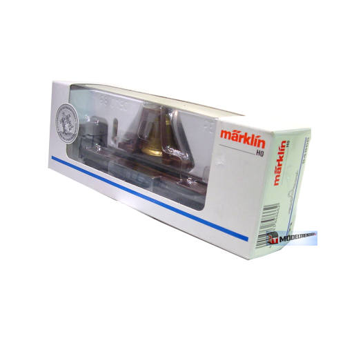 Marklin H0 84866 Zware platte wagen met bel MHI - Modeltreinshop