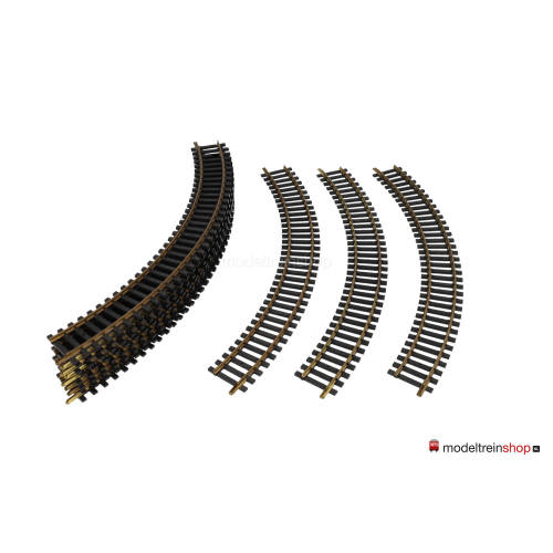 Fleischmann rail 6020 Gebogen rail R=25 60° 11 stuks - Modeltreinshop