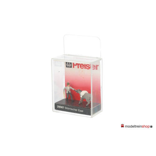 Preiser H0 29087 Molenaar met Koppige ezel - Modeltreinshop