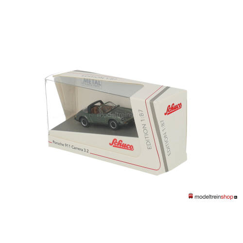 Schuco H0 26703 Porsche 911 Carera 3.2 Targa groen - Modeltreinshop