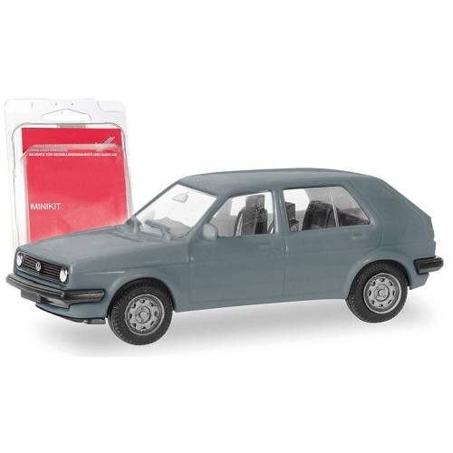 Herpa H0 012195-009 VW Golf II 4d Grijs - bouwpakket - Modeltreinshop