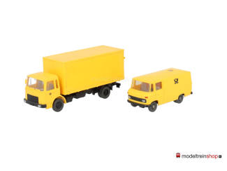Wiking H0 autoset 245 2x Auto Truck - Modeltreinshop