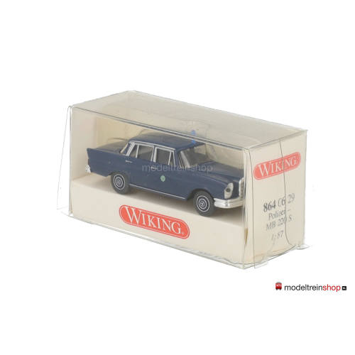 Wiking H0 8640629 Mercedes Benz 220S Polizei - Modeltreinshop