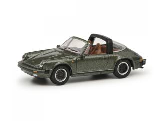 Schuco H0 26703 Porsche 911 Carera 3.2 Targa groen - Modeltreinshop