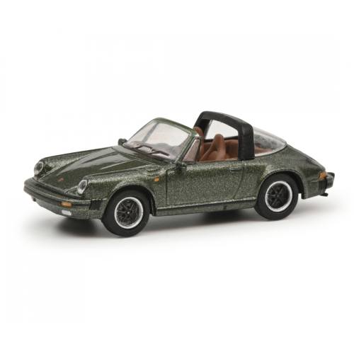 Schuco H0 26703 Porsche 911 Carera 3.2 Targa groen - Modeltreinshop