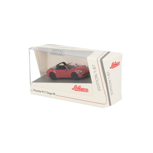 Schuco H0 26709 Porsche 911 Targa 45 Rood - Modeltreinshop