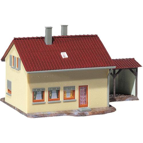 Faller HO 131358 Kolonistenhuis met aanbouw - Modeltreinshop