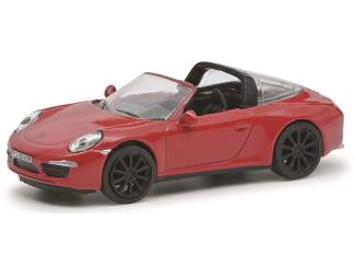 Schuco H0 26709 Porsche 911 Targa 45 Rood - Modeltreinshop