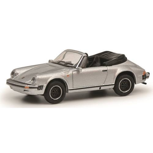 Schuco H0 26710 Porsche 911 Carrera 3.2 Zilver - Modeltreinshop