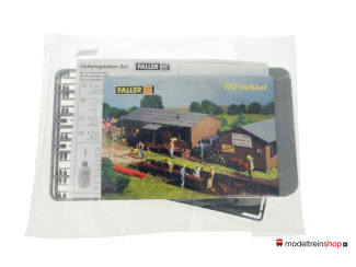 Faller HO 180597 Set Trottoirplaten en Bouwkeet - Modeltreinshop