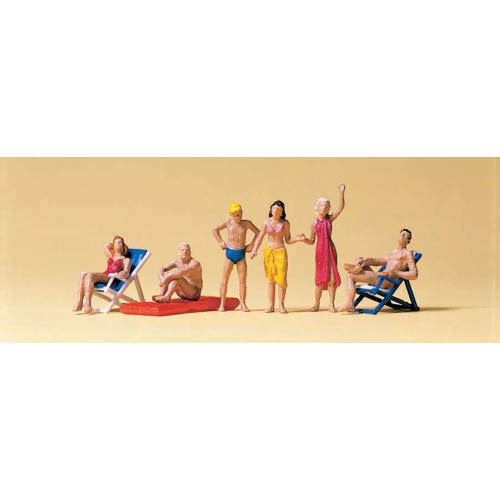 Preiser H0 10428 Zwemmers aan het meer - Modeltreinshop