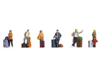Noch N 36217 Reizigers met koffers - Modeltreinshop