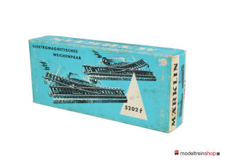 Marklin M Rail H0 5202 Rechte elektrische wissel set - Kleine lantaarn - Modeltreinshop