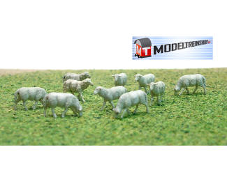 Preiser H0 10 stuks schapen - Modeltreinshop