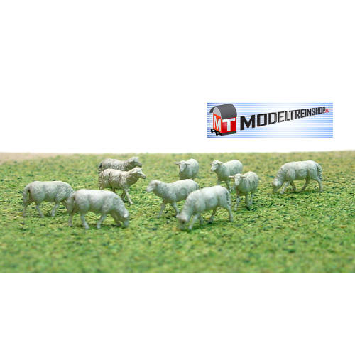 Preiser H0 10 stuks schapen - Modeltreinshop