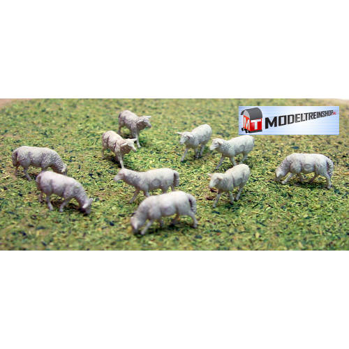 Preiser H0 10 stuks schapen - Modeltreinshop