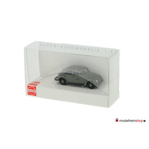 Busch H0 52964 VW Kever ovaal raam grijs DBP 1955 - Modeltreinshop