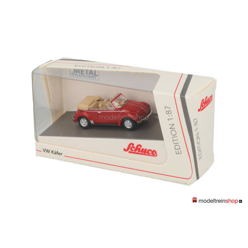 Schuco H0 26705 VW Kever Cabrio rood - Modeltreinshop