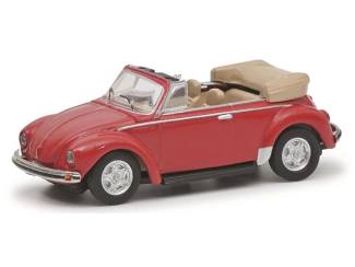 Schuco H0 26705 VW Kever Cabrio rood - Modeltreinshop