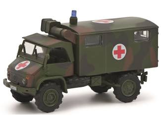 Schuco H0 26670 Mercedes Benz Unimog S404 Sanka - Modeltreinshop