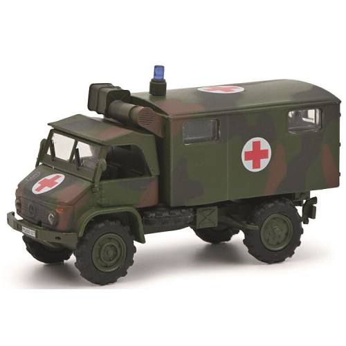 Schuco H0 26670 Mercedes Benz Unimog S404 Sanka - Modeltreinshop