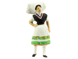 Preiser H0 29036 Vrouw in Kostuum Klederdracht Spreewälder - Modeltreinshop