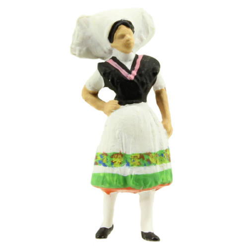 Preiser H0 29036 Vrouw in Kostuum Klederdracht Spreewälder - Modeltreinshop