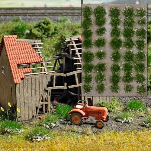 Busch 3552 Grasplukjes met stenen zomer, 40 stuks - Modeltreinshop