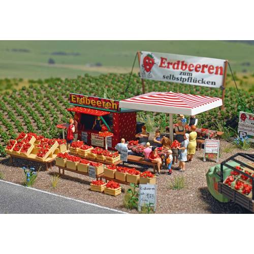 Busch H0 1073 Aardbeienverkoop - Modeltreinshop