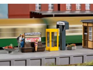 Auhagen H0 11452 Stations/Perron accessoires - Modeltreinshop