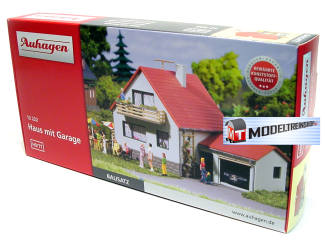 Auhagen H0 12222 Huis met garage - Modeltreinshop