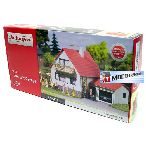 Auhagen H0 12222 Huis met garage - Modeltreinshop