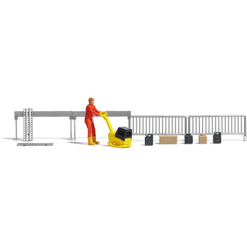 Busch H0 aktie set 7804 Trilplaat met bouwvakker - Modeltreinshop