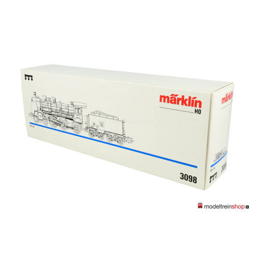 Marklin H0 3098 V4 Stoom Locomotief BR 38 met Tender v/d DB - Modeltreinshop