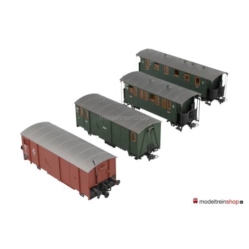 Bemo H0e wagenset 4 stuks MB316 - Modeltreinshop