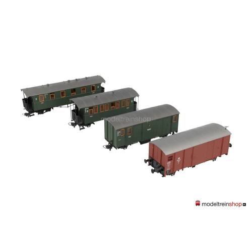 Bemo H0e wagenset 4 stuks MB316 - Modeltreinshop