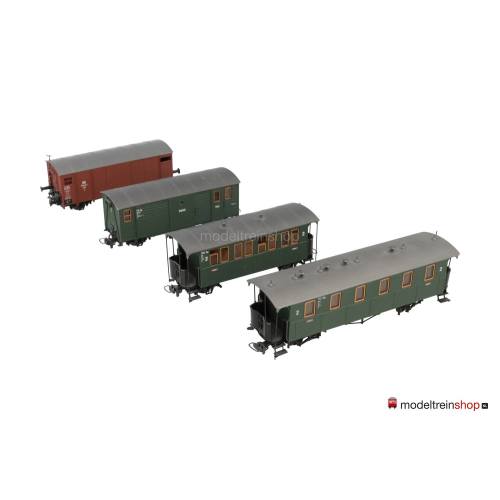 Bemo H0e wagenset 4 stuks MB316 - Modeltreinshop