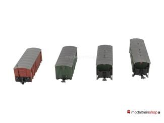 Bemo H0e wagenset 4 stuks MB316 - Modeltreinshop