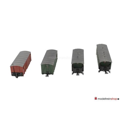 Bemo H0e wagenset 4 stuks MB316 - Modeltreinshop