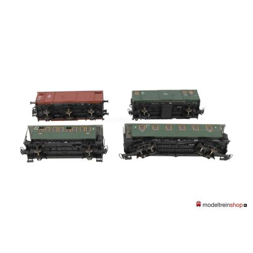 Bemo H0e wagenset 4 stuks MB316 - Modeltreinshop