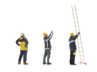 Artitec H0 5870009 NS baanwerkers vanaf 1990 met ladder - Modeltreinshop