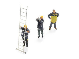 Artitec H0 5870009 NS baanwerkers vanaf 1990 met ladder - Modeltreinshop