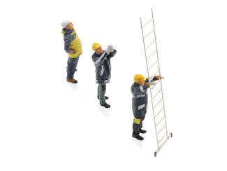 Artitec H0 5870009 NS baanwerkers vanaf 1990 met ladder - Modeltreinshop