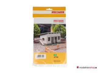 Vollmer N 47709 Schuur met hek - omheining - Modeltreinshop