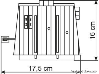 Vollmer HO 43634 McDonald's fastfoodrestaurant met McDrive - Modeltreinshop