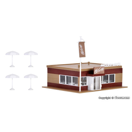 Vollmer HO 43636 McCafé - McDonald - Modeltreinshop