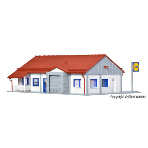 Vollmer HO 43662 Supermarkt LIDL - Modeltreinshop