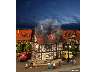 Vollmer HO 43728 Brandend huis - Modeltreinshop